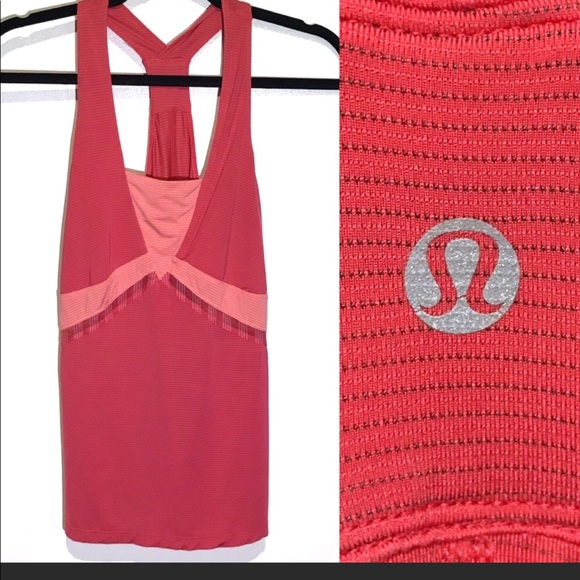 lululemon athletica Tops - Lululemon Run Racer back mesh tank w back pocket